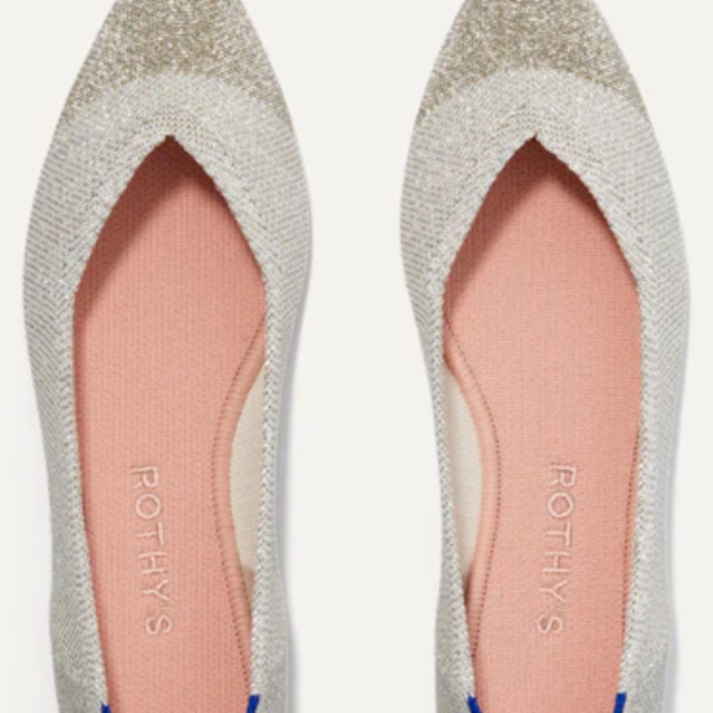 Rothy's The Point - Diamond Metallic